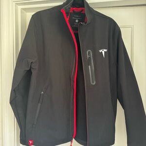 Tesla Men's Black and Red Performance Jacket